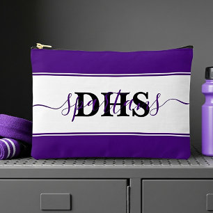 Personalised school colorblock accessory pouch