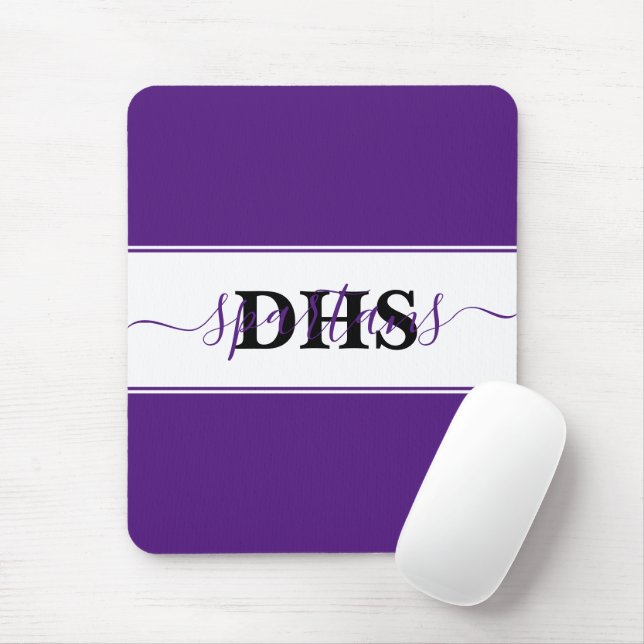 Personalised school colorblock  mouse pad (With Mouse)