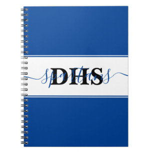 Personalised school colorblock notebook