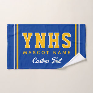 Personalised School Colours & Initials, Team Spiri Hand Towel