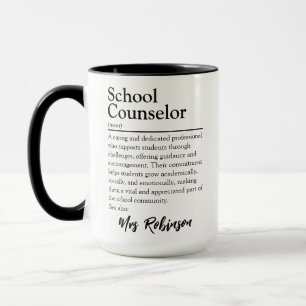Personalised School Couselor Definition Mug
