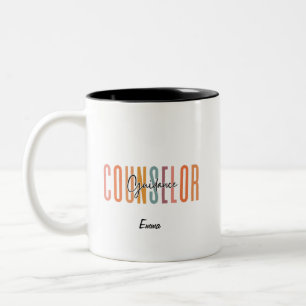 Personalised School Guidance Counsellor Two-Tone Coffee Mug