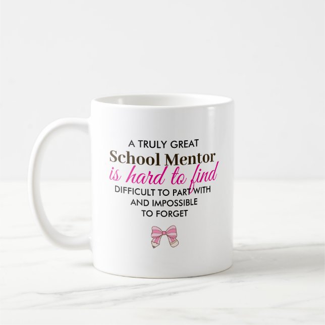 Personalised School Mentor Appreciation Gift Coffee Mug (Left)
