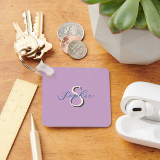Personalised School Name Monogram for couple Key Ring