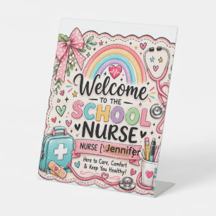 Personalised School Nurse Office Door Sign Colou