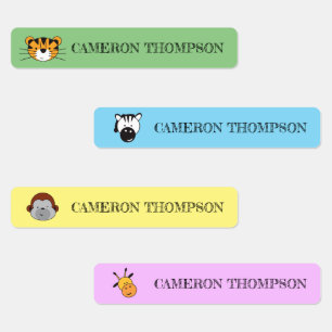 Personalised School Safari Animal Illustrations