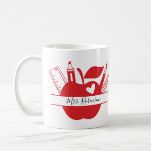 Personalised school teacher coffee mug