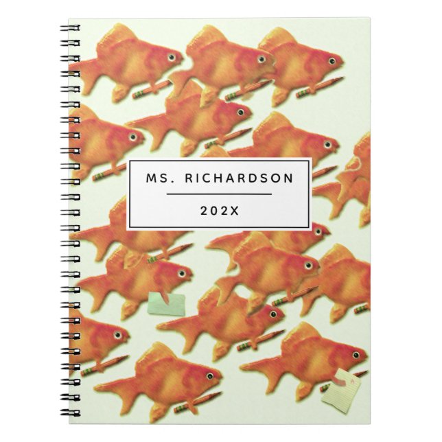 Personalised School Teacher Notebook (Front)