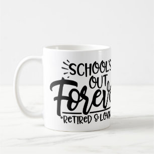 Personalised "School's Out" Teacher Retirement Coffee Mug