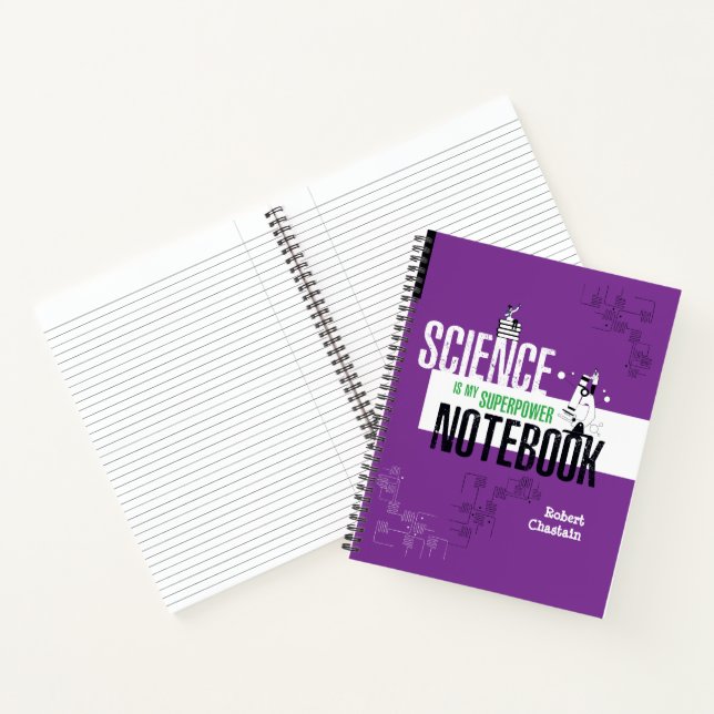 Personalised Science Biology Laboratory Notebook (Inside)