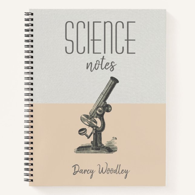 Personalised Science Class Notes Notebook (Front)