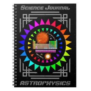 Personalised Science Journal Astrophysics Notebook