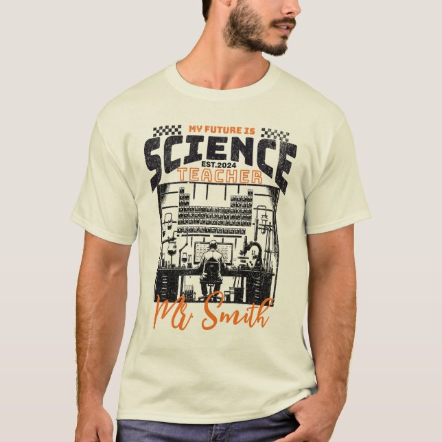 Personalised Science Teacher Shirt Graduation Gift (Front)
