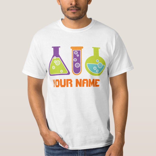 Personalised Scientist Mens Lab Tee Shirt (Front)