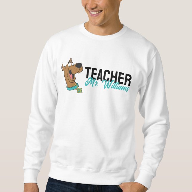 Personalised | Scooby-Doo Happy Face Teacher Sweatshirt (Front)