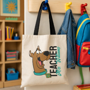 Personalised   Scooby-Doo Happy Face Teacher Tote Bag