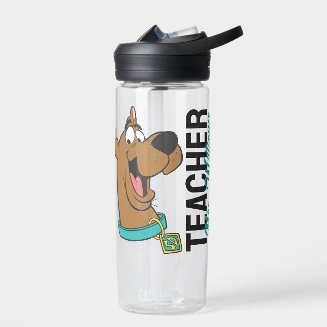 Personalised | Scooby-Doo Happy Face Teacher Water Bottle (Left)