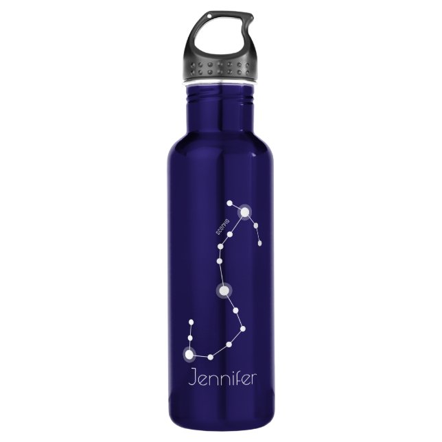 Personalised Scorpio Zodiac Constellation 710 Ml Water Bottle (Front)
