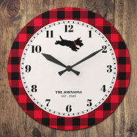 Personalised Scottie Dog Buffalo Check Red