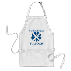 Personalised Scottish Kiss Me I'm Tulloch Standard Apron