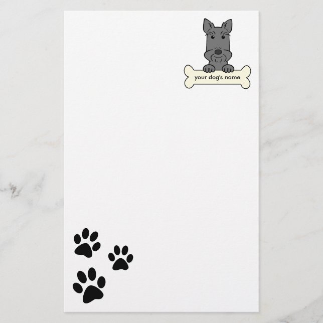 Personalised Scottish Terrier Stationery (Front)