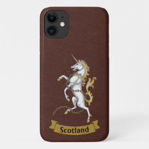 Personalised Scottish Unicorn (Brown) Phone Case