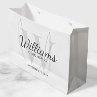 Personalised Script Groomsmen's name and Monogram