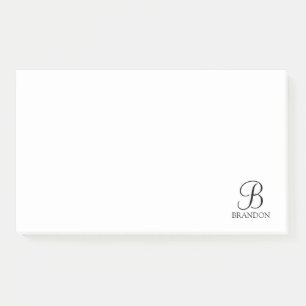 Personalised Script Monogram and Name Notepad