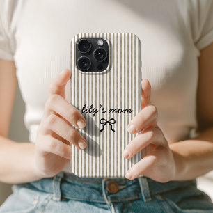Personalised Script Name Coquette Mother’s Day Mum iPhone 15 Pro Case