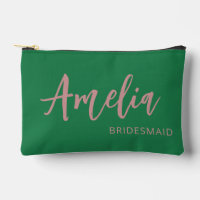 Personalised Script Name Green Bachelorette Makeup