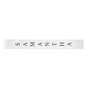 Personalised Script Name School Satin Ribbon