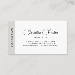 Personalised Script Name Template Modern Elegant Business Card