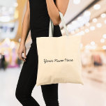 Personalised Script Name Tote Bag<br><div class="desc">Give your everyday errands a personal touch with this personalised script name tote bag. Simply add your chosen text and watch your own style shine through the sleek lettering. Whether you’re heading to the market, the gym, or enjoying a day out with friends, this tote makes a chic statement while...</div>