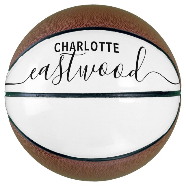 Personalised Script Signature Name  Basketball (Front)