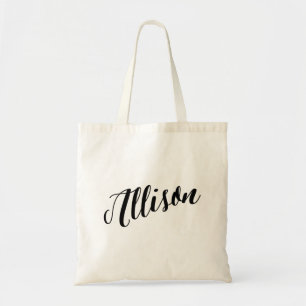 Personalised Script Tote Bag- Allison Bag
