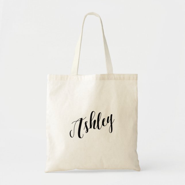 Personalised Script Tote Bag- Ashley Bag (Front)
