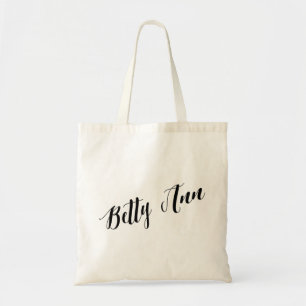 Personalised Script Tote Bag- Betty Ann Bag