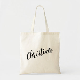 Personalised Script Tote Bag- Christina Bag