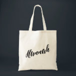 Personalised Script Tote Bag- Hannah<br><div class="desc">Personalised Script Tote Bag- Hannah</div>