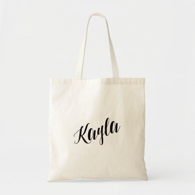 Personalised Script Tote Bag- Kayla (Front)