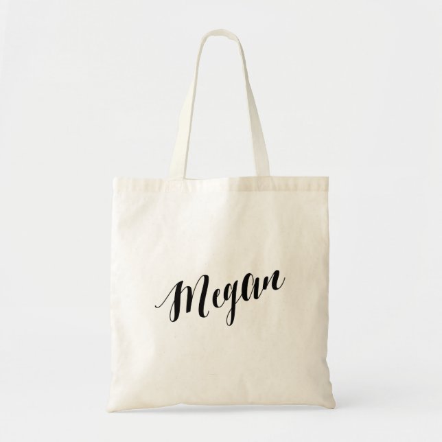 Personalised Script Tote Bag- Megan (Front)