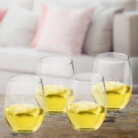 Personalised Scripted Stemless Wine Glass Set