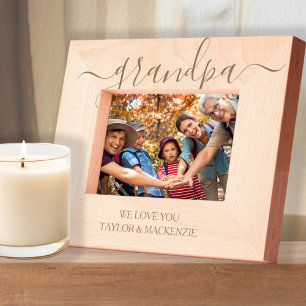 Personalised Scroll Typography Etched Frames