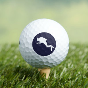 Personalised Scuba Diver Golf Balls