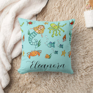 Personalised Sea Life Marine Under the Sea Cushion
