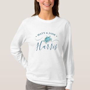 Personalised Sea Turtle T-shirts for Bride