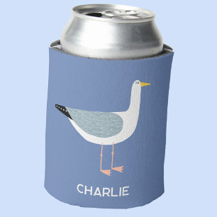Personalised Seagull Fun Can Cooler