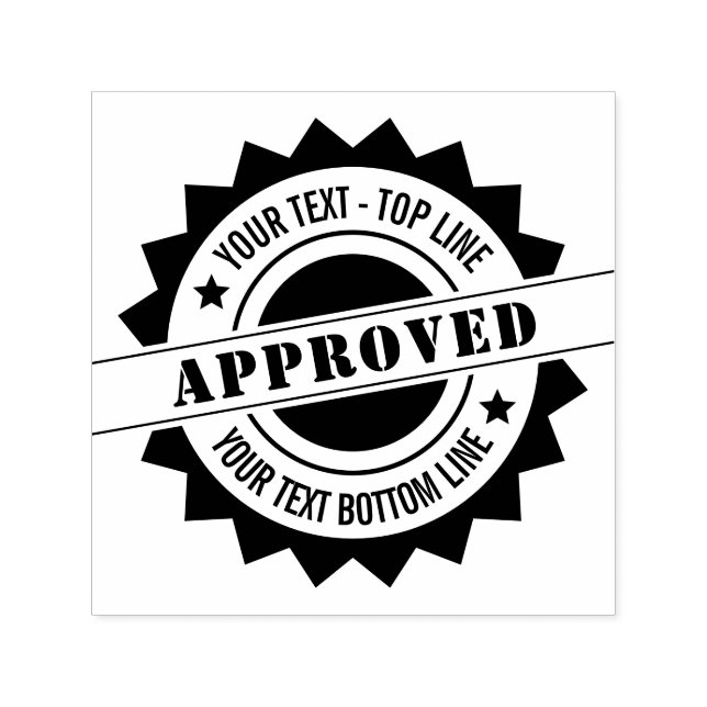 Personalised Seal of Approval Self-Inking Stamp (Design)