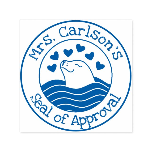 Personalised "Seal of Approval" Self-Inking Stamp (Design)