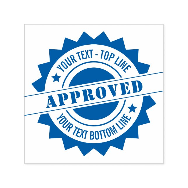 Personalised Seal of Approval Self-Inking Stamp (Design)